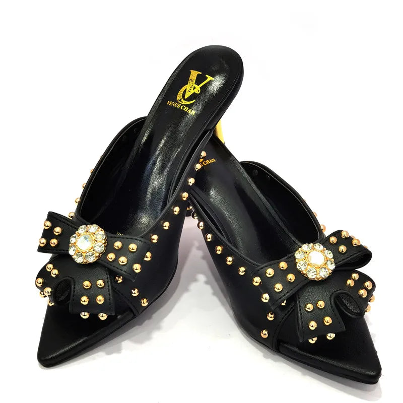 Rivet-Style Matching Shoes & Bag Set