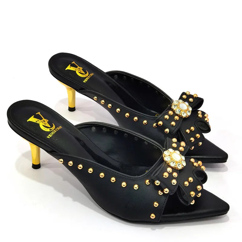 Rivet-Style Matching Shoes & Bag Set
