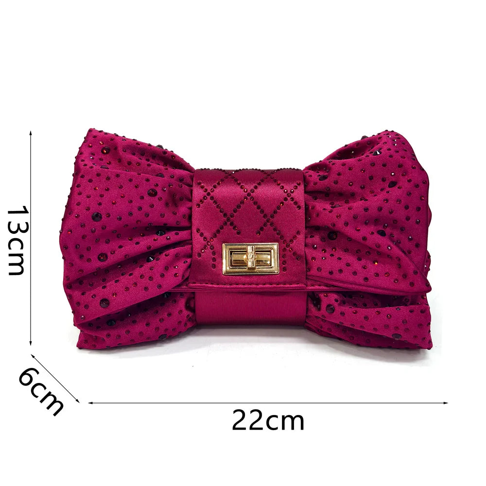 New Elegant Heels & Rhinestone Handbag Set
