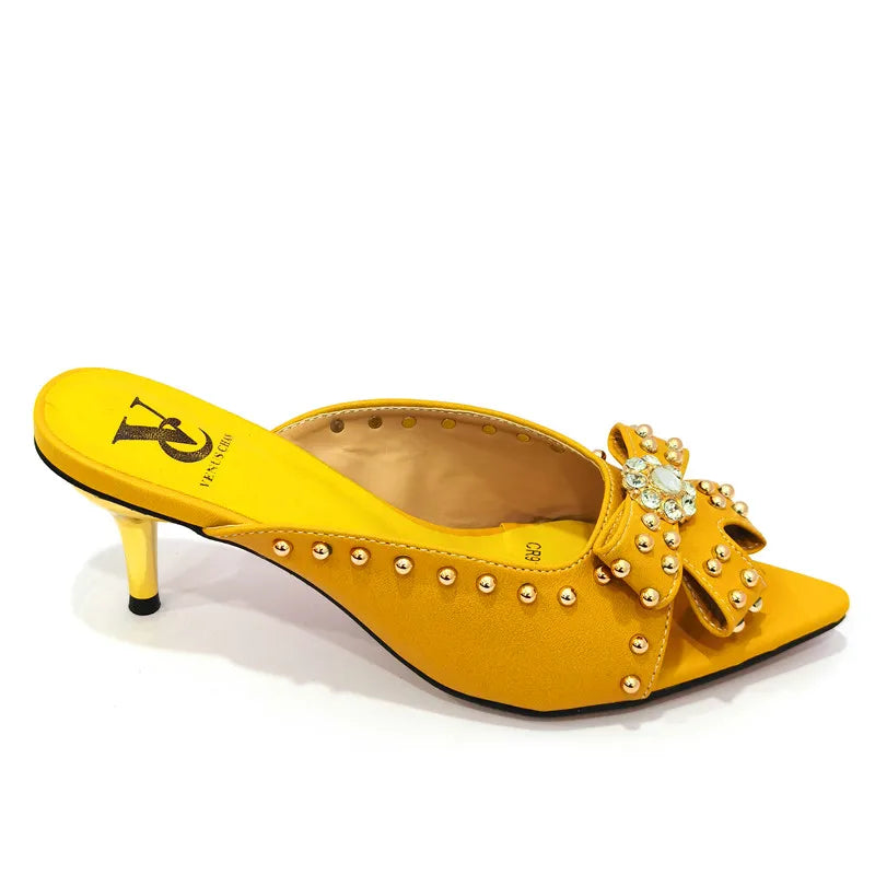 Rivet-Style Matching Shoes & Bag Set