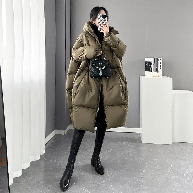 2024 New Ladies' Winter Hooded Parkas Jacket