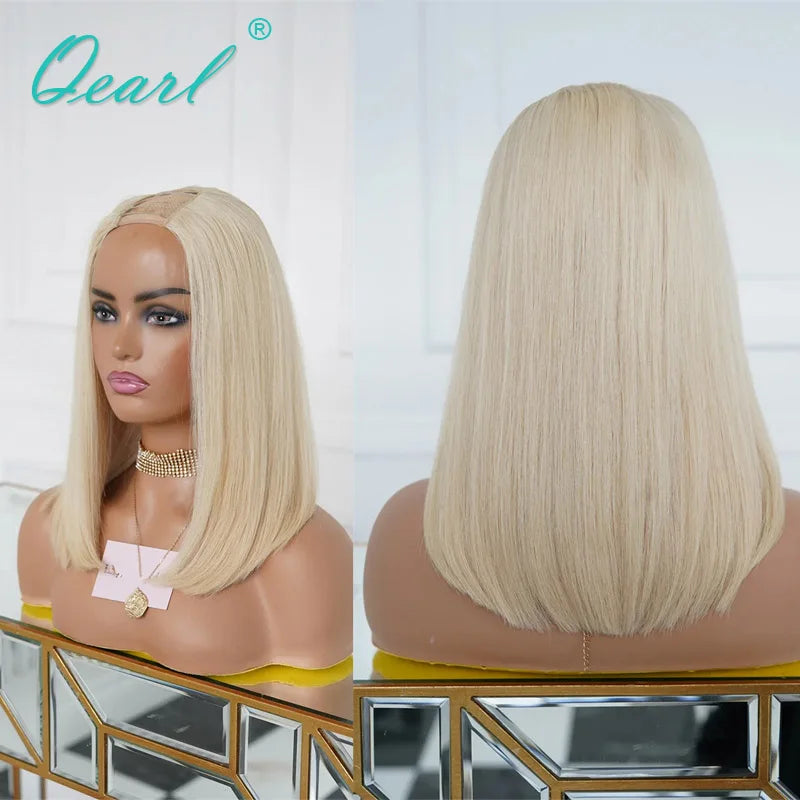 Short Bob U/V Part Wig - 100% Real Brazilian Human Hair