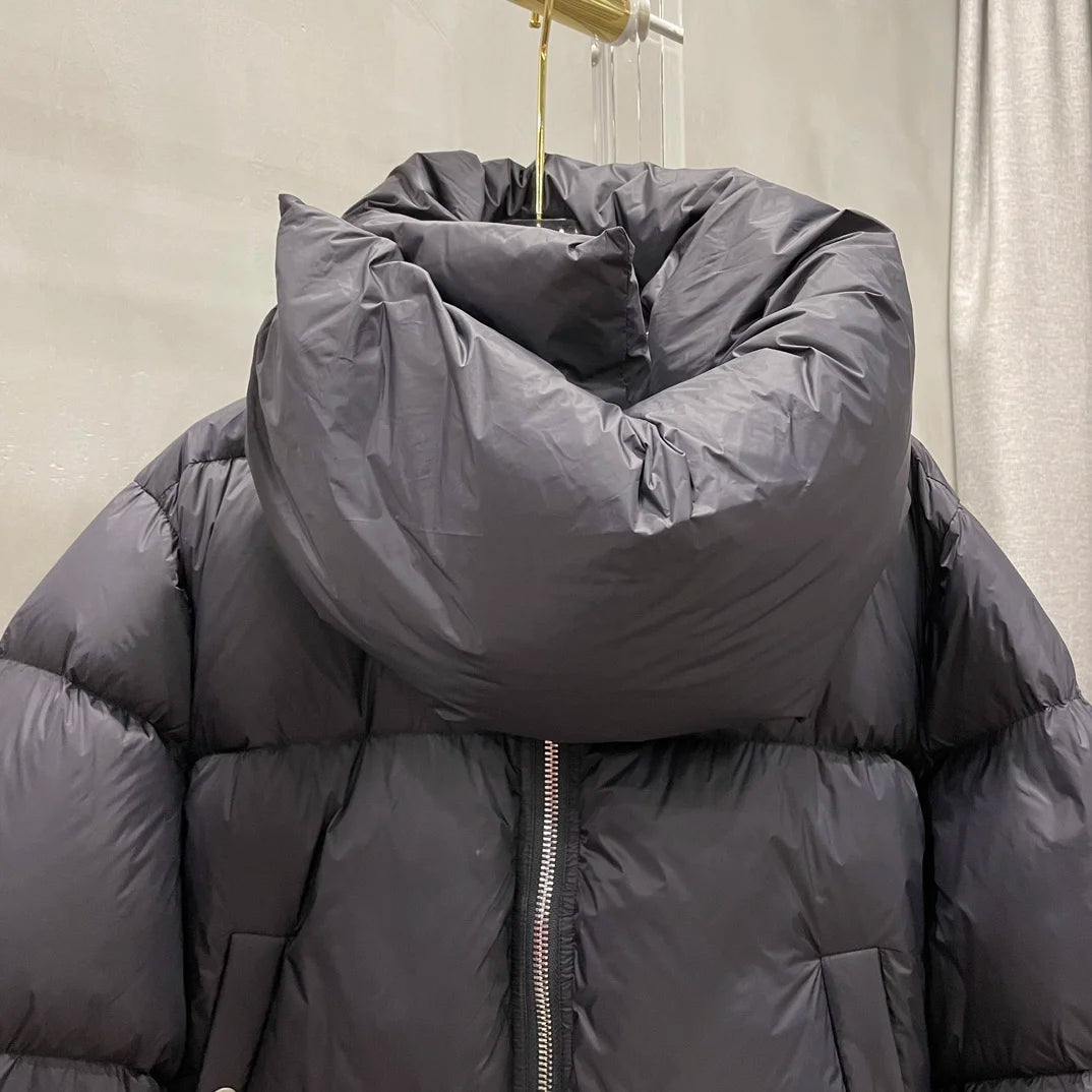 Women's Classic Winter Neckline Short Zipper Down Coat