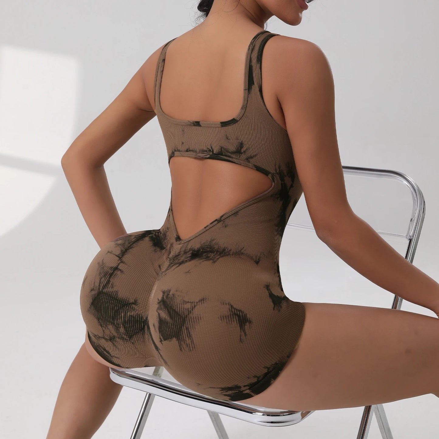 Cut-Out Fitness Jumpsuit