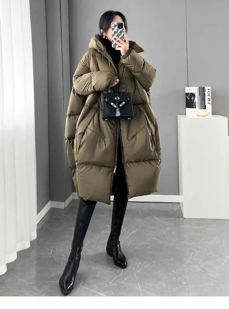 2024 New Ladies' Winter Hooded Parkas Jacket