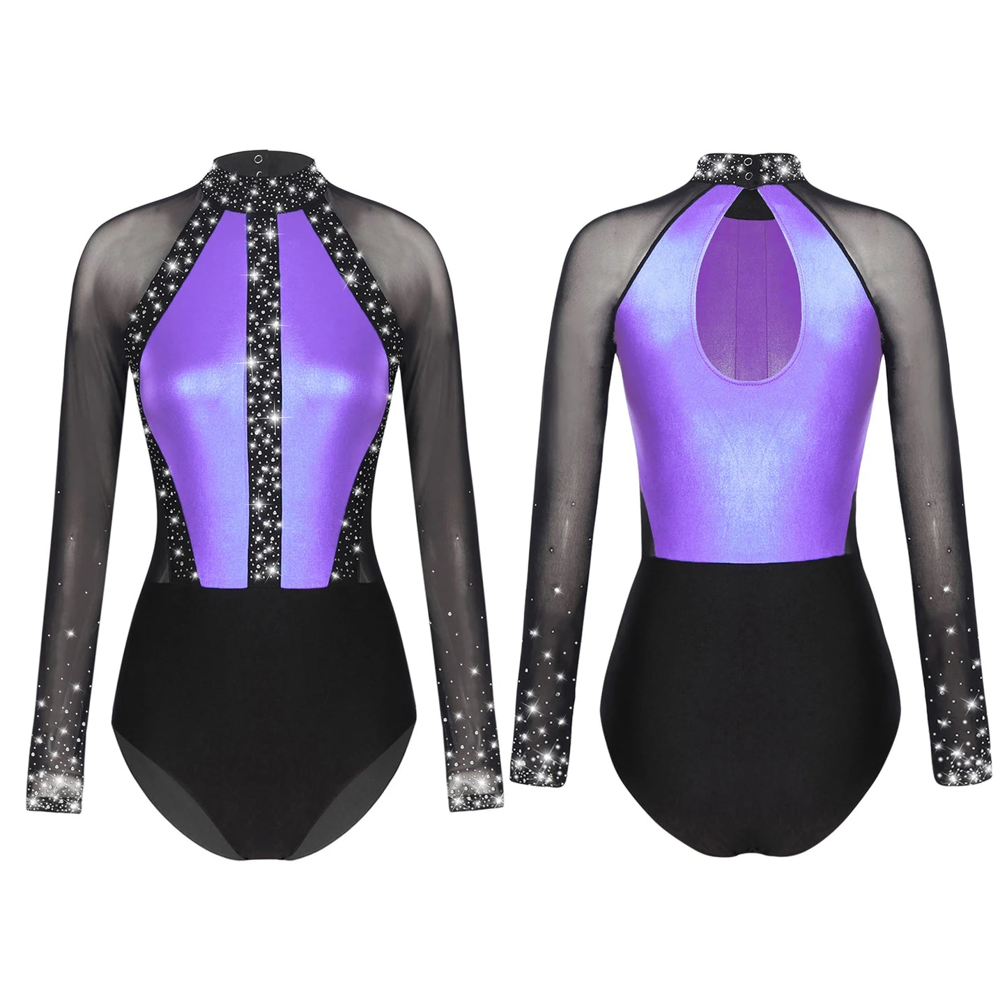 Rhinestones Ballet Dance/Gymnastics Jumpsuit
