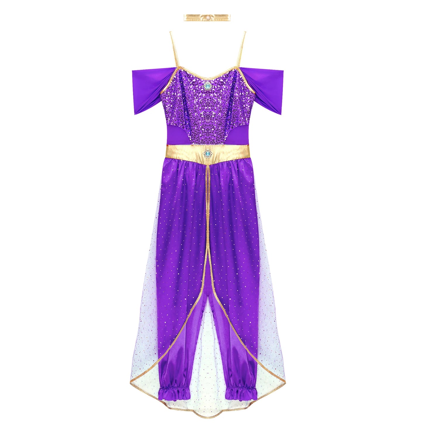 Bollywood-Style Women's Long Pants Jumpsuit