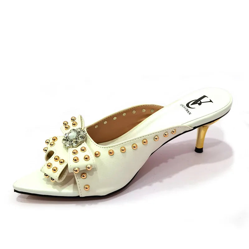 Rivet-Style Matching Shoes & Bag Set