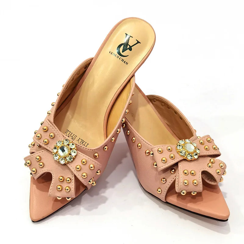 Rivet-Style Matching Shoes & Bag Set