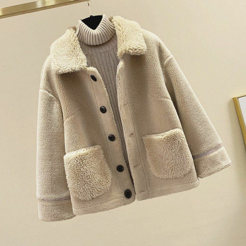 Lamb Wool Fur Three-Piece Outfit