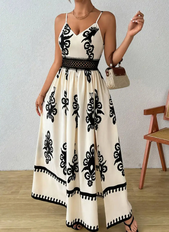 Stylish Printed Elegant Long Dress