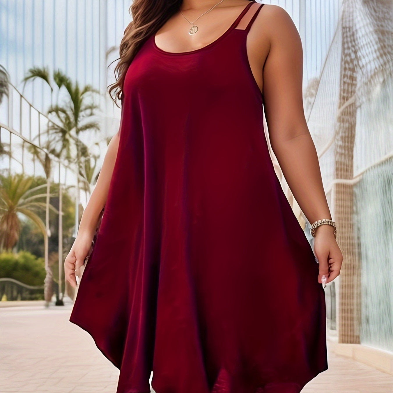 Fashion Plus Size Design Loose And Comfortable Dress