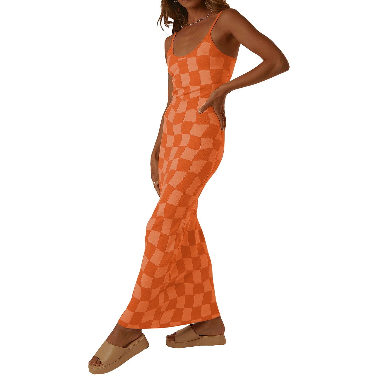 European & American Style Fashion Printing Slim-Fit Slimming Dress