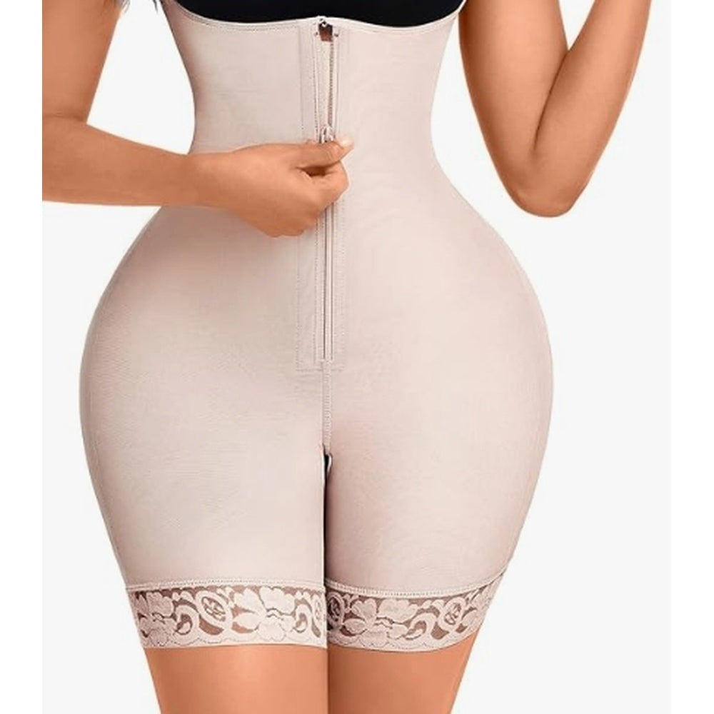 Lace-Stitching Shapewear Jumpsuit - US Only