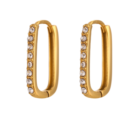 Maya Gold Hoop Earrings