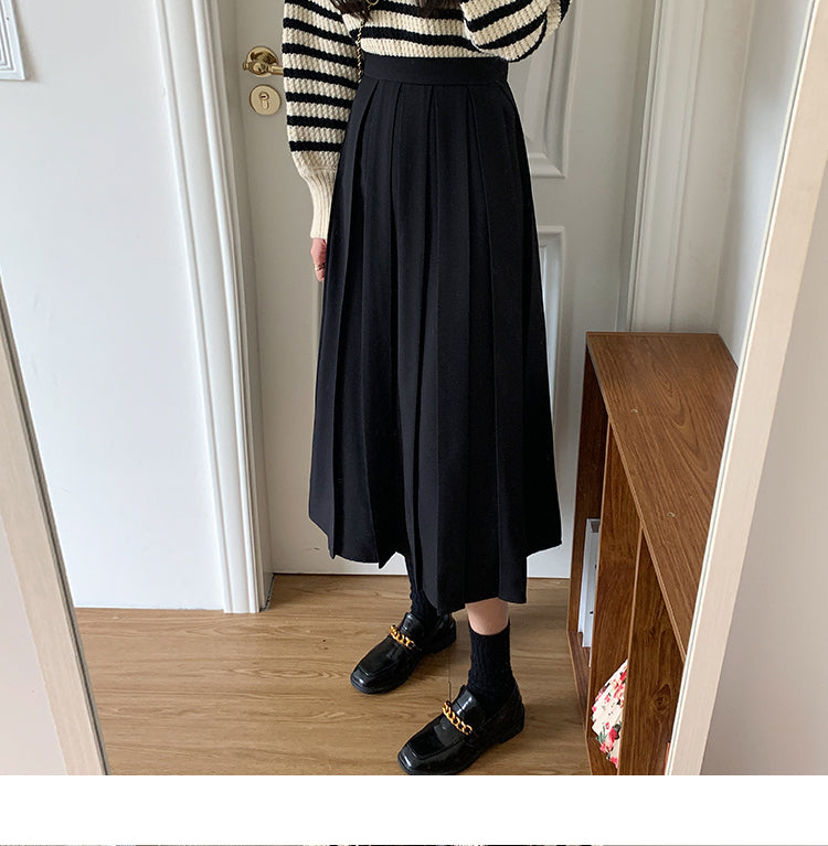 High-Waist Slim Leisure Skirt With a Drooping Feeling