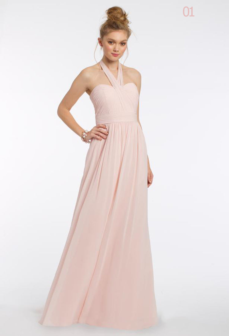 Solid-Colour Western Bridesmaid Dresses For Women