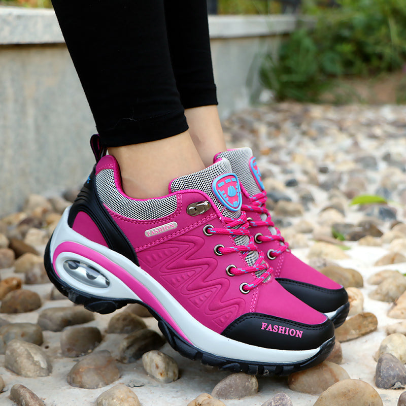 Women's Winter Sneakers - Air-Cushion Design Platform Shoes