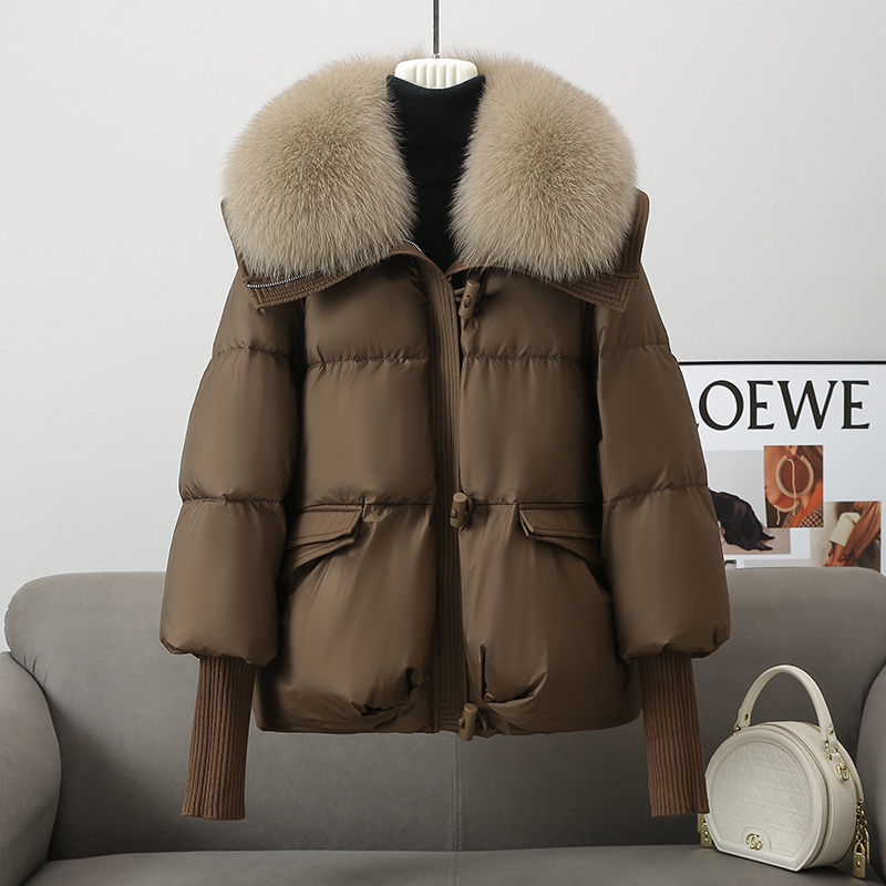 Women's Fur-Collar Cotton-Padded Short Winter Jacket