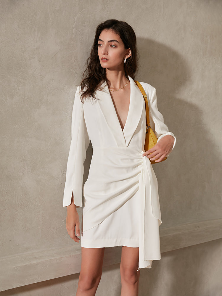 High-End Light Luxury Long-Sleeve Dress