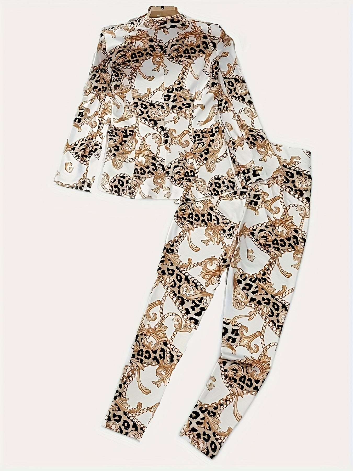 Two-Piece Lapel Blazer Outfit - US Only