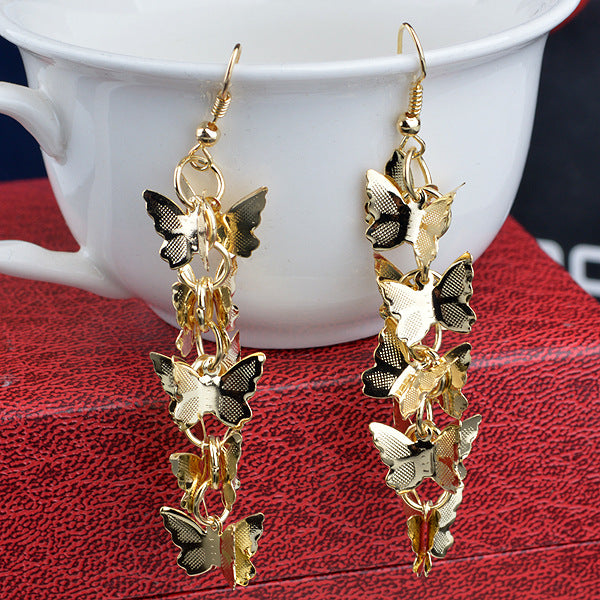 Ethnic Metal Hoop Earrings For Women