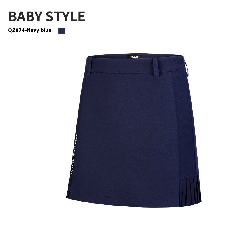 Pleated Back Swing Golf Mini Skirt