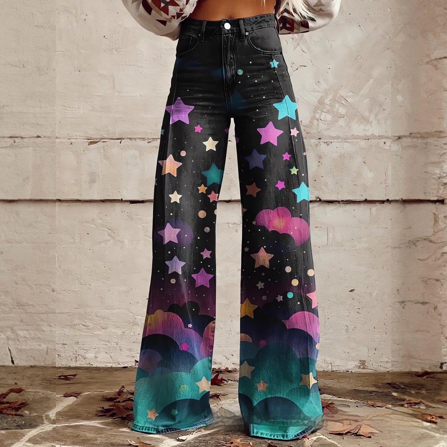 Imitation Jeans - Wide Leg