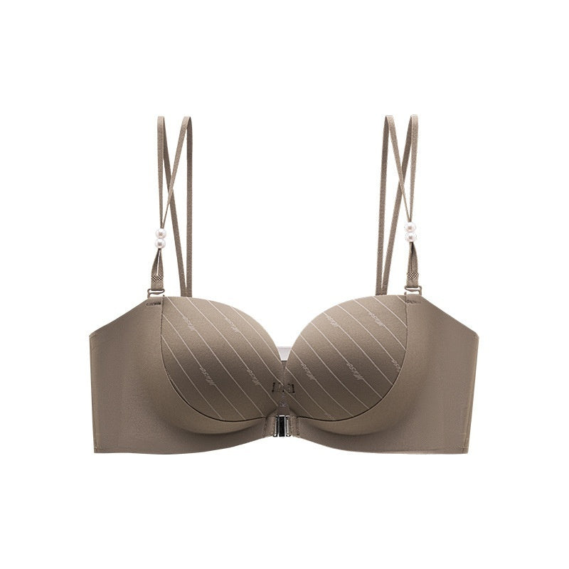 Deep V Front-Clasp Beautiful Back Bra