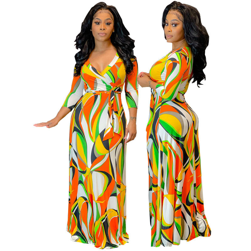 Personality Trend Printing Ladies' Dress