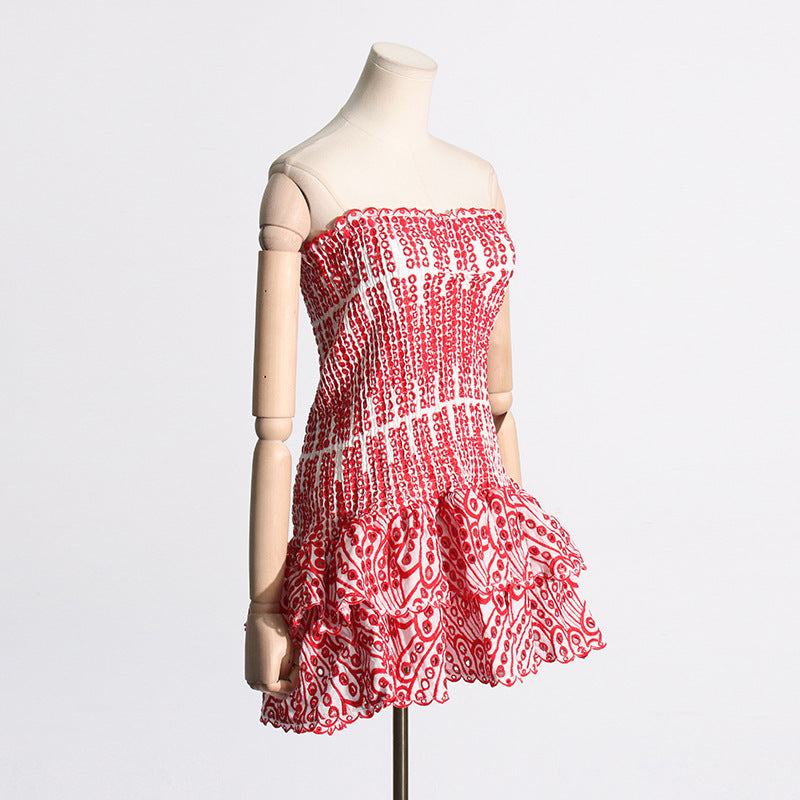 Pleated Beach Party Dress
