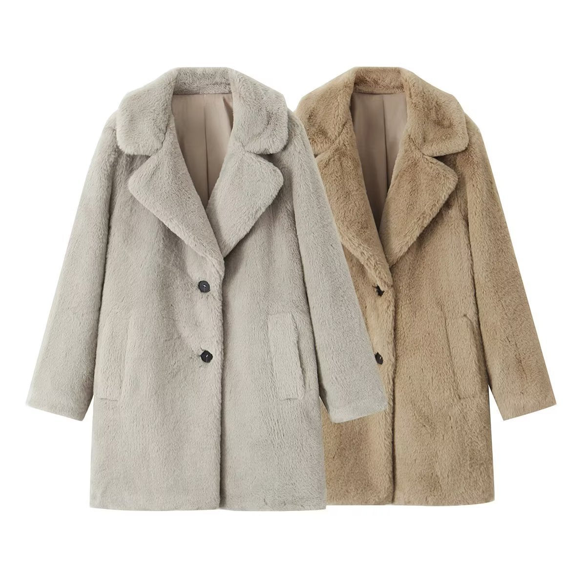 New Baggy Coat With Buttons