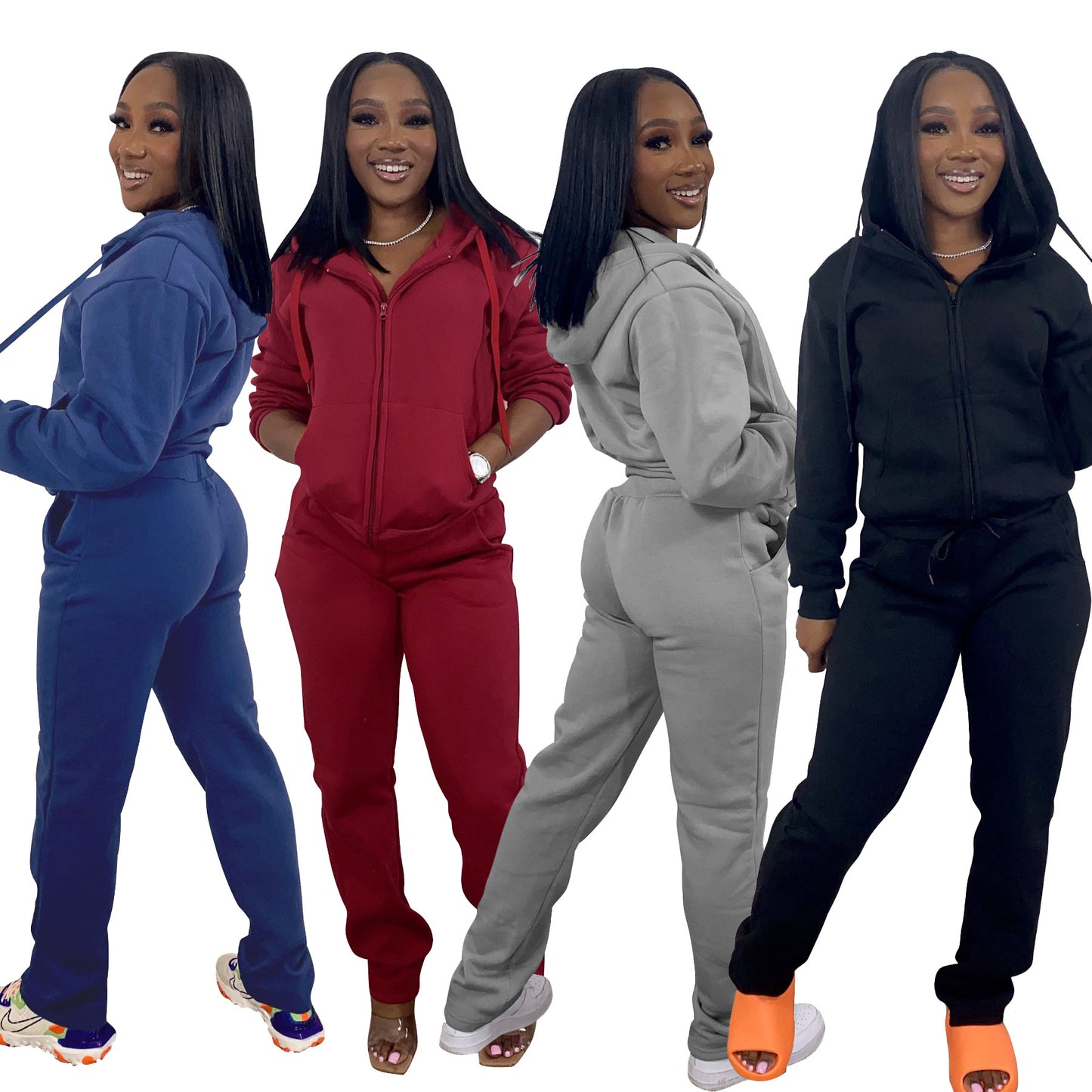 Two-Piece Women's Sweatsuit Outfit
