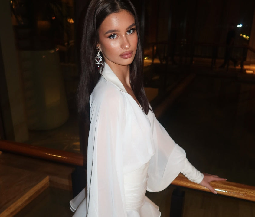 Tube-Top White Mini Dress