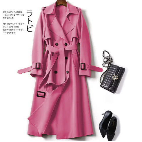 Double-Breasted Midi Trench Coat