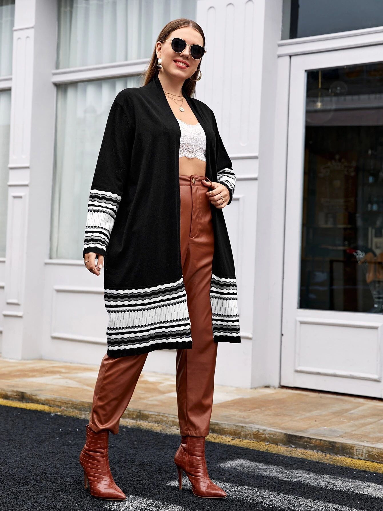 Large Size Women's Cardigan Jacket