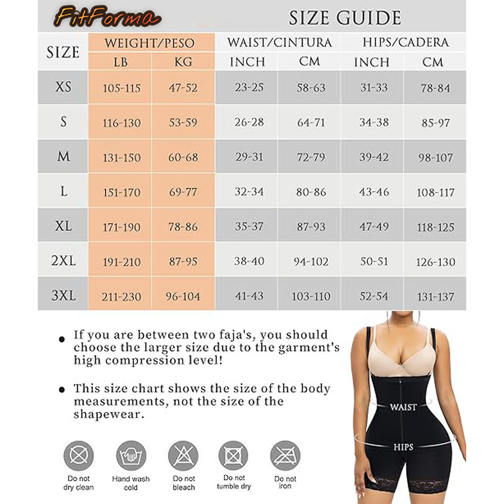 Lace-Stitching Shapewear Jumpsuit - US Only