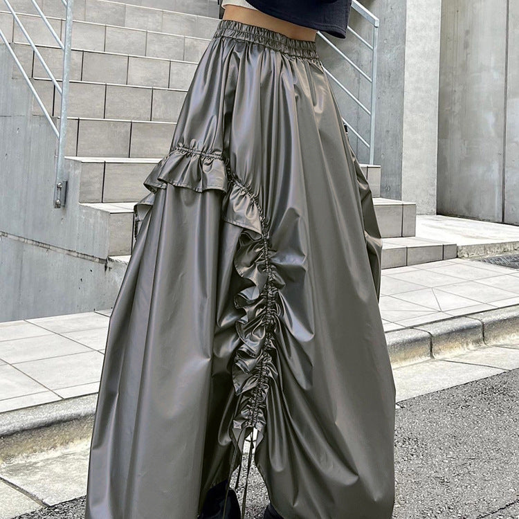 Drawstring Umbrella Skirt