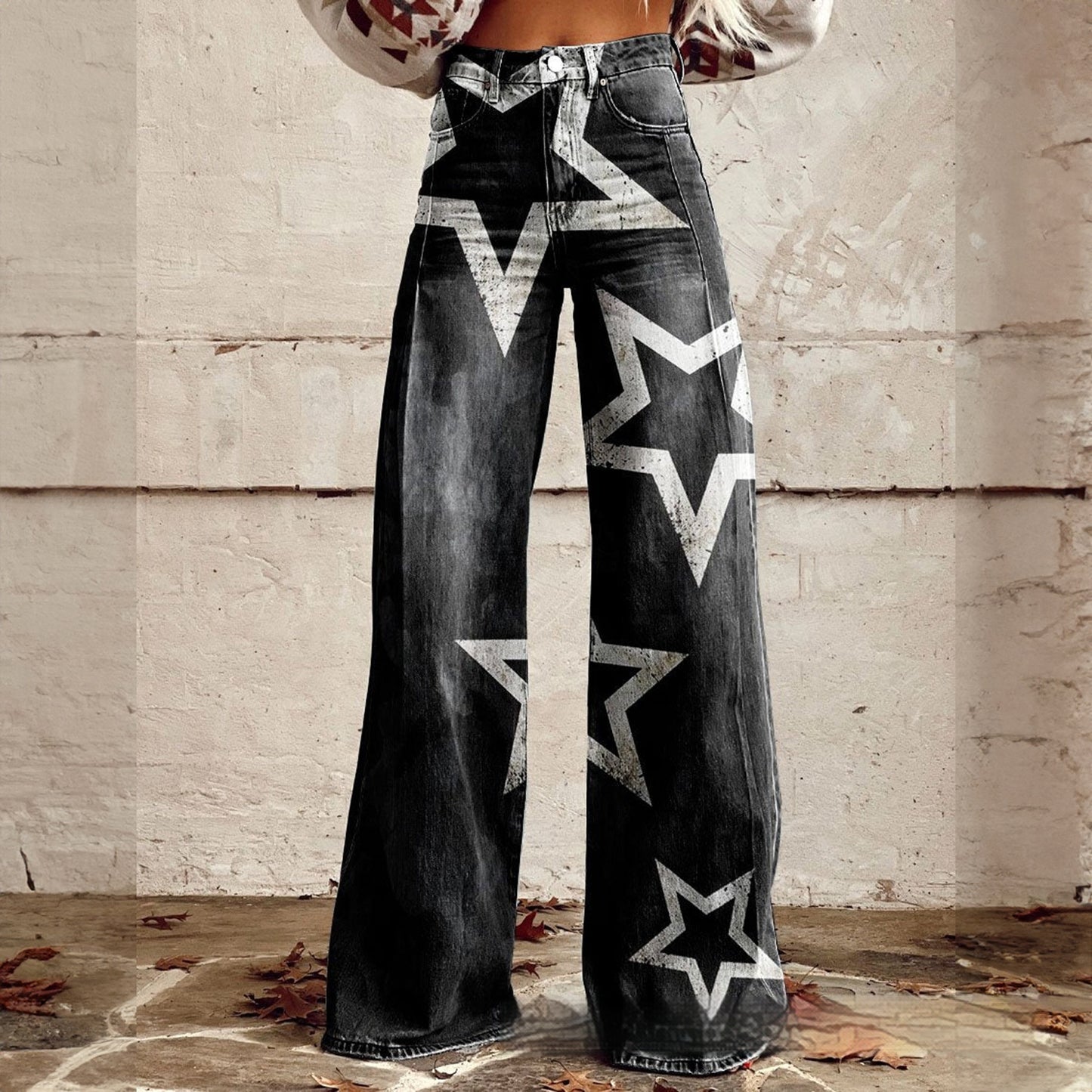 Imitation Jeans - Wide Leg