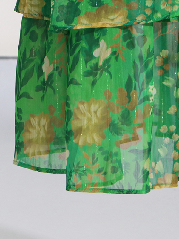 Lotus Leaf Long Dress