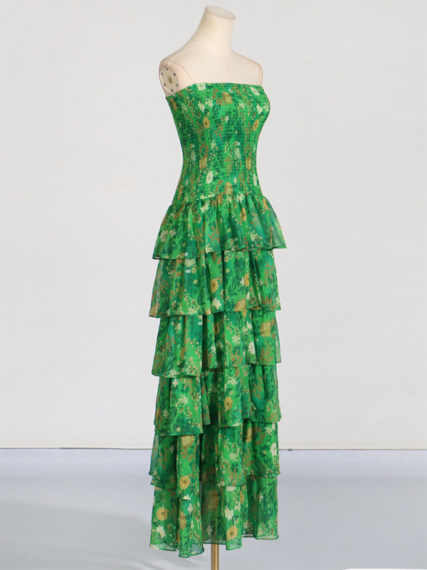 Lotus Leaf Long Dress