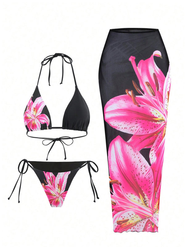 Retro Tropical Three-Piece Beach Set