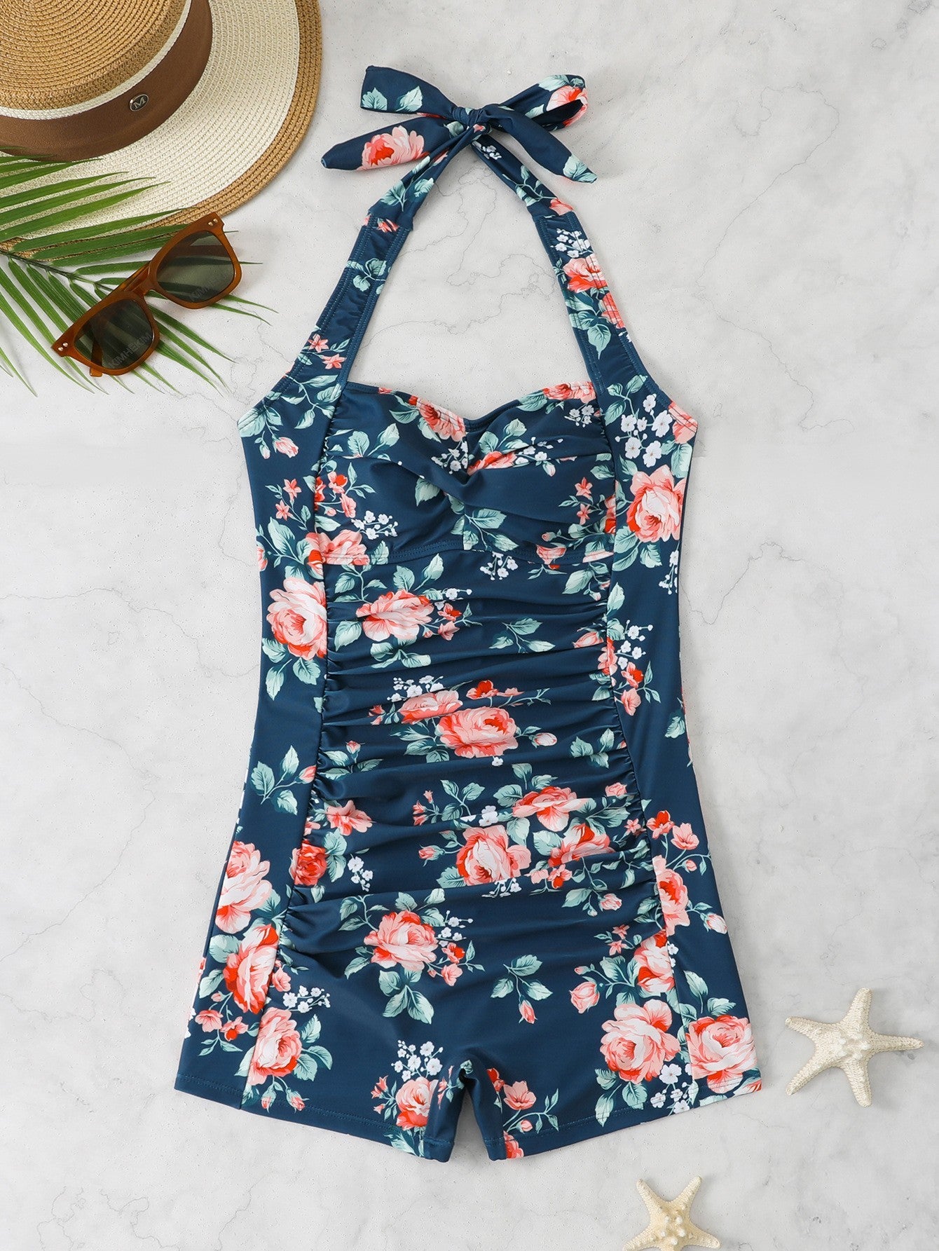 Tummy-Hiding Slimming Shorts Swimsuit