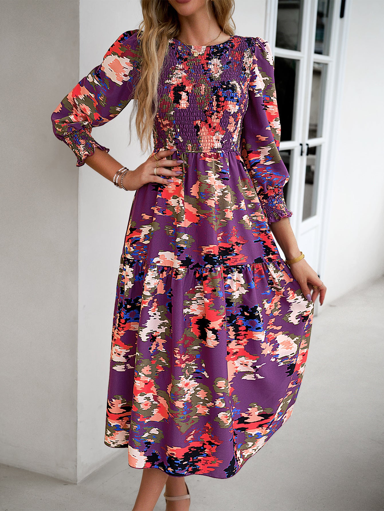 Printed Temperament Elegant Dress