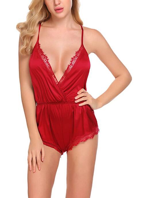 Lace Tie-Sling Bodysuit