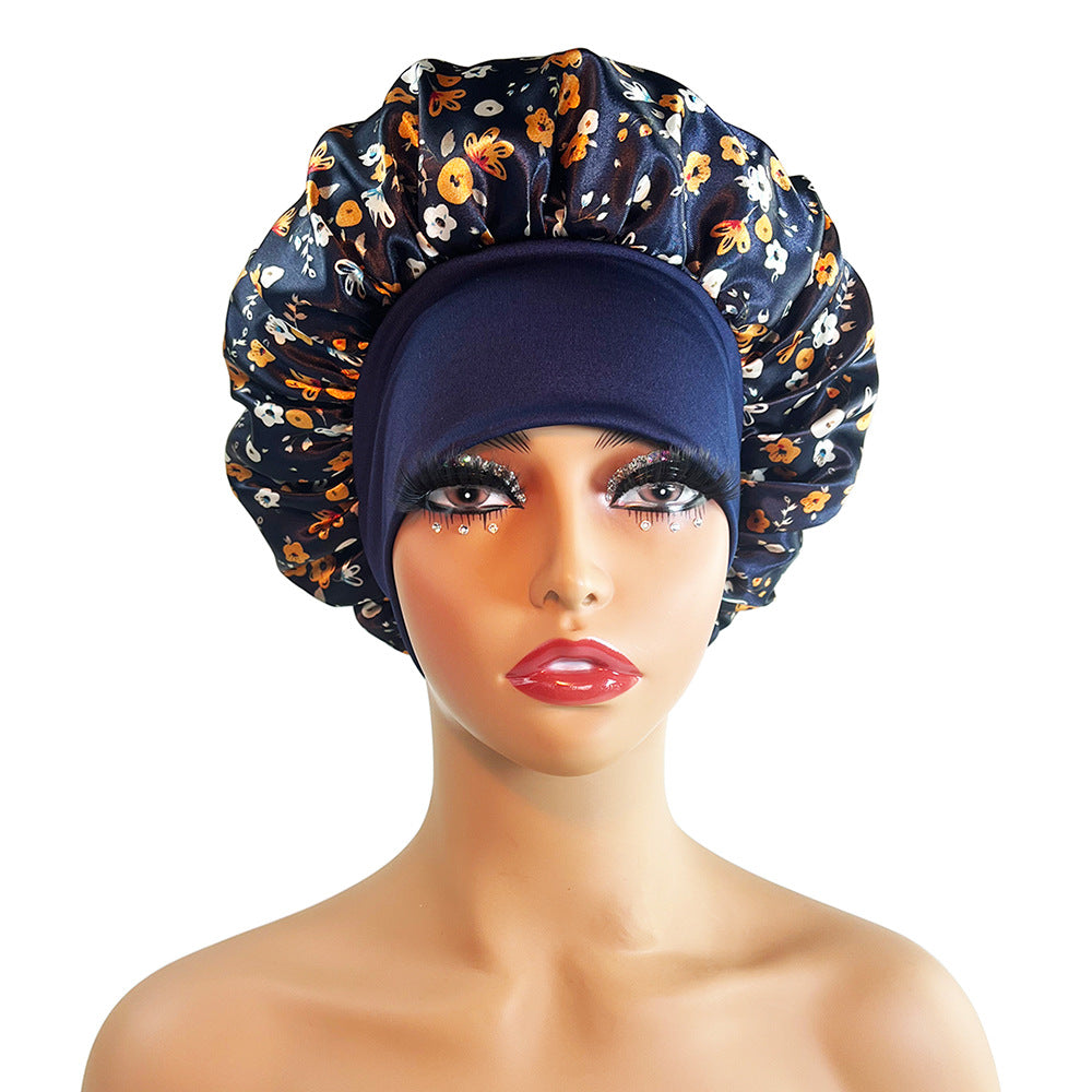 Satin Printing Beauty Shower/Night Cap