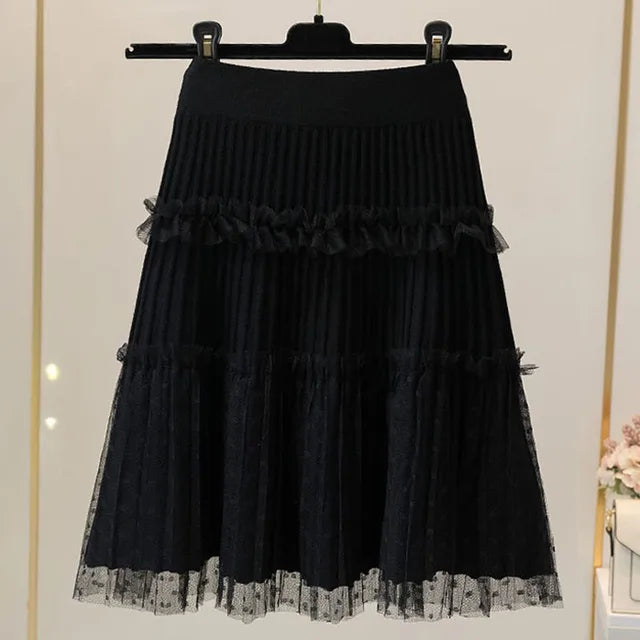 Tulle Patchwork Puffy Skirt