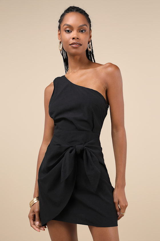 Gorgeous One-Shoulder Mini Dress