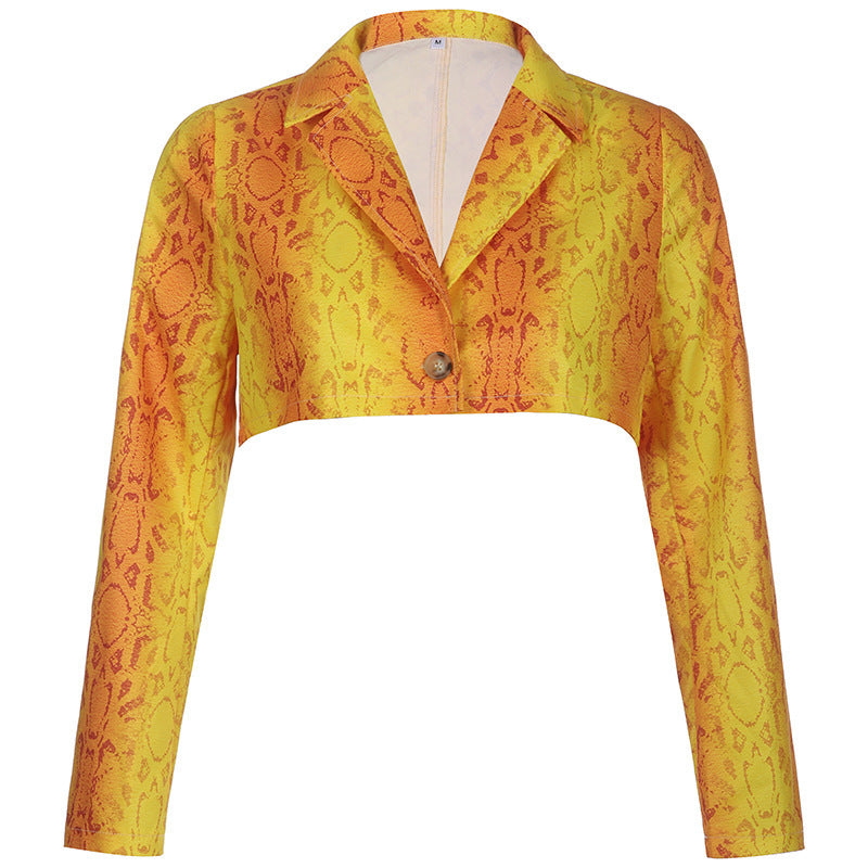 Women's Snakeskin Blazer Outfit