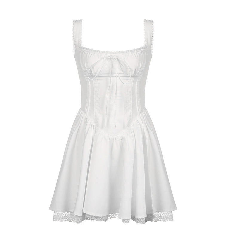 Lace Stitching Pure Desire Sling Dress